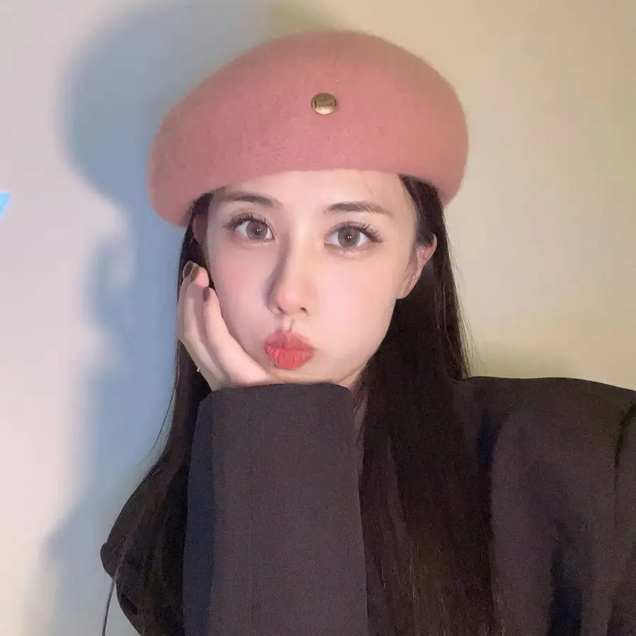 Берет для леди французский художник открытый ретро роскошный дизайн in Модный на заказ Элегантные женские кепки с рисунком