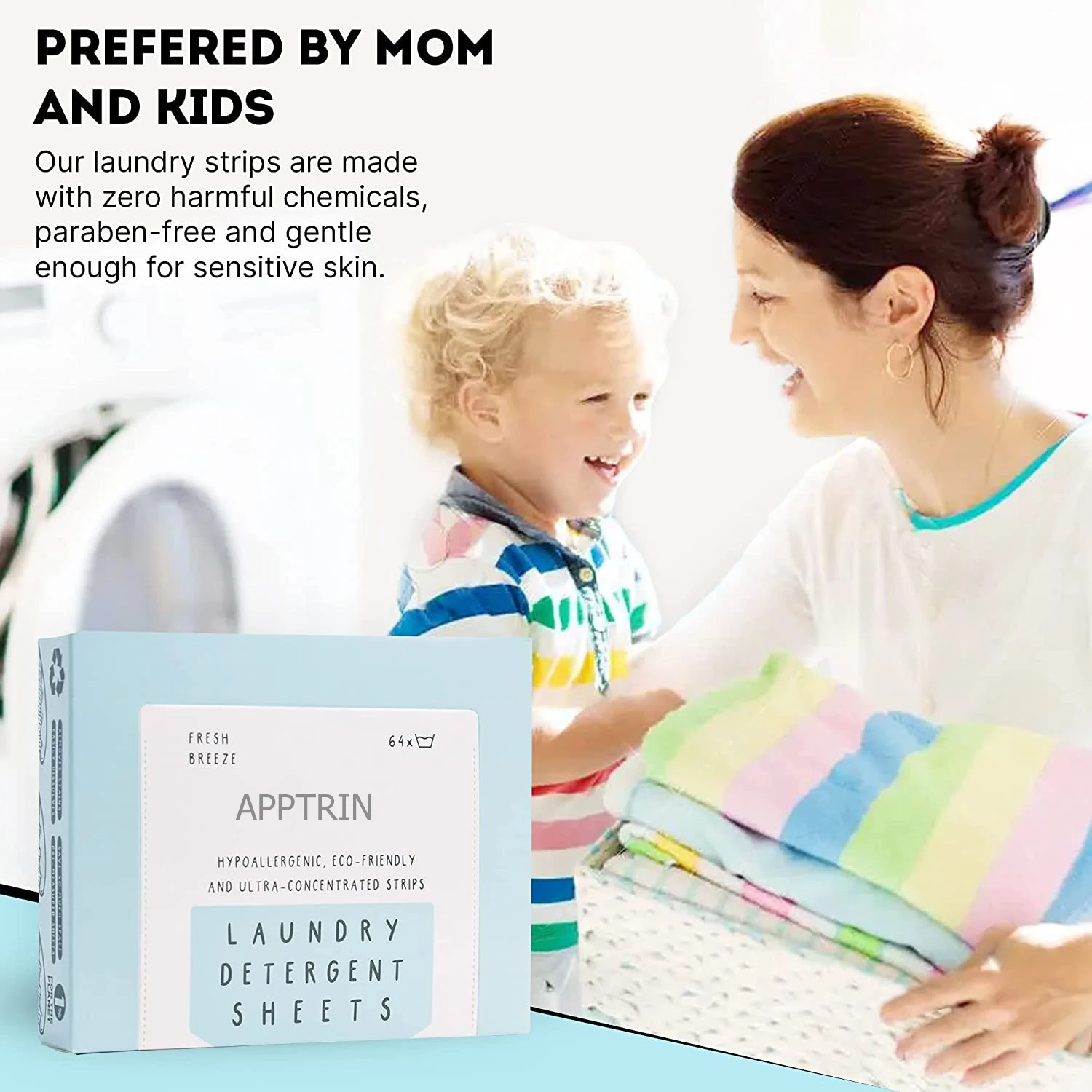 OEM/ODM Zero Waste Compostable Packaging ECO FRIENDLY Unscented Liquidless Laundry Sheet Travel Size Laundry Detergent Sheets