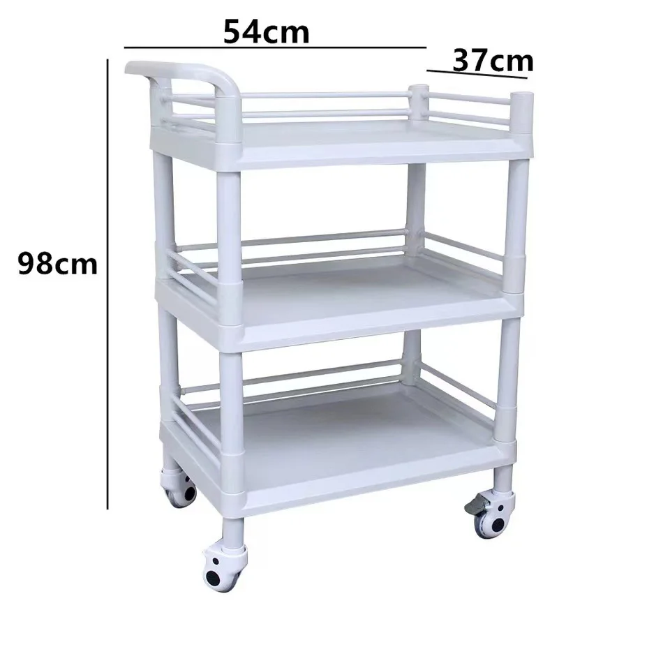 China supplied Abs Medical Utility Dressing Surgical Trolley Hospital Medicine Nursing Cart