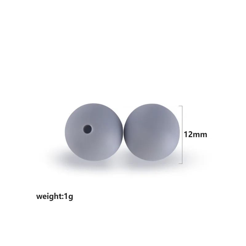 Soft Toy Baby Teether Teething Loose Small Round Silicone Bead