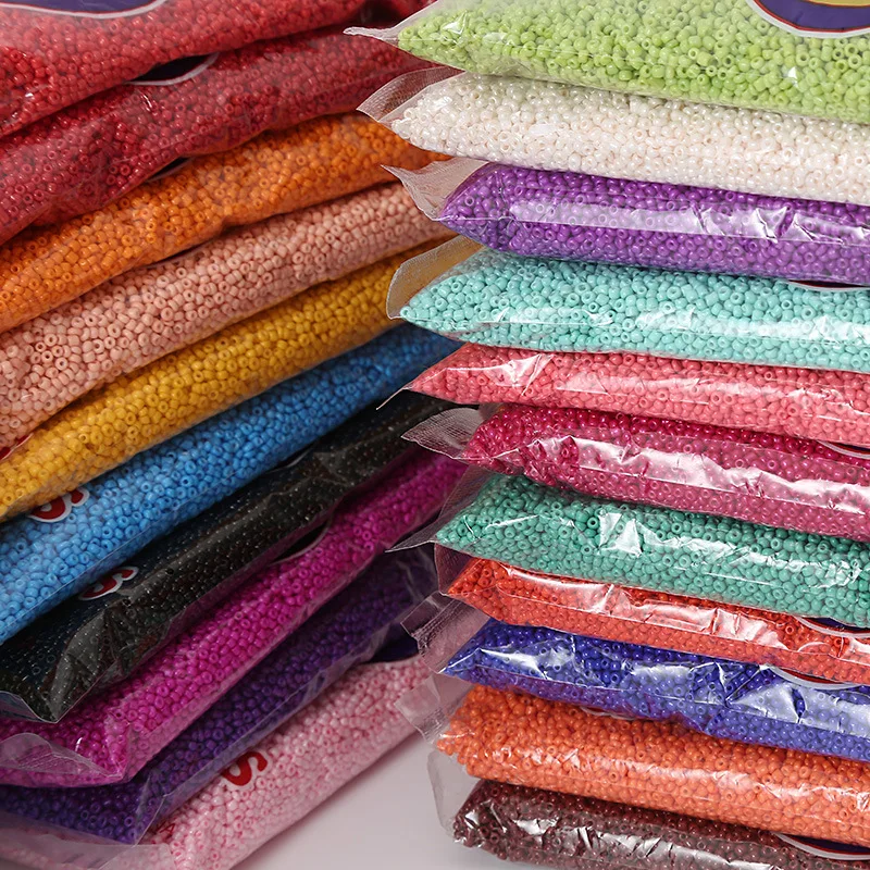 new colorful glass 2mm 3mm 4mm seed beads bulk for jewelry making