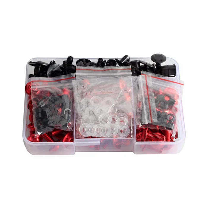 Red Motorcycle Bolts Screws Kit For Install Fairings Fit For Honda For Yamaha For Suzuki For Kawasaki And Other Models