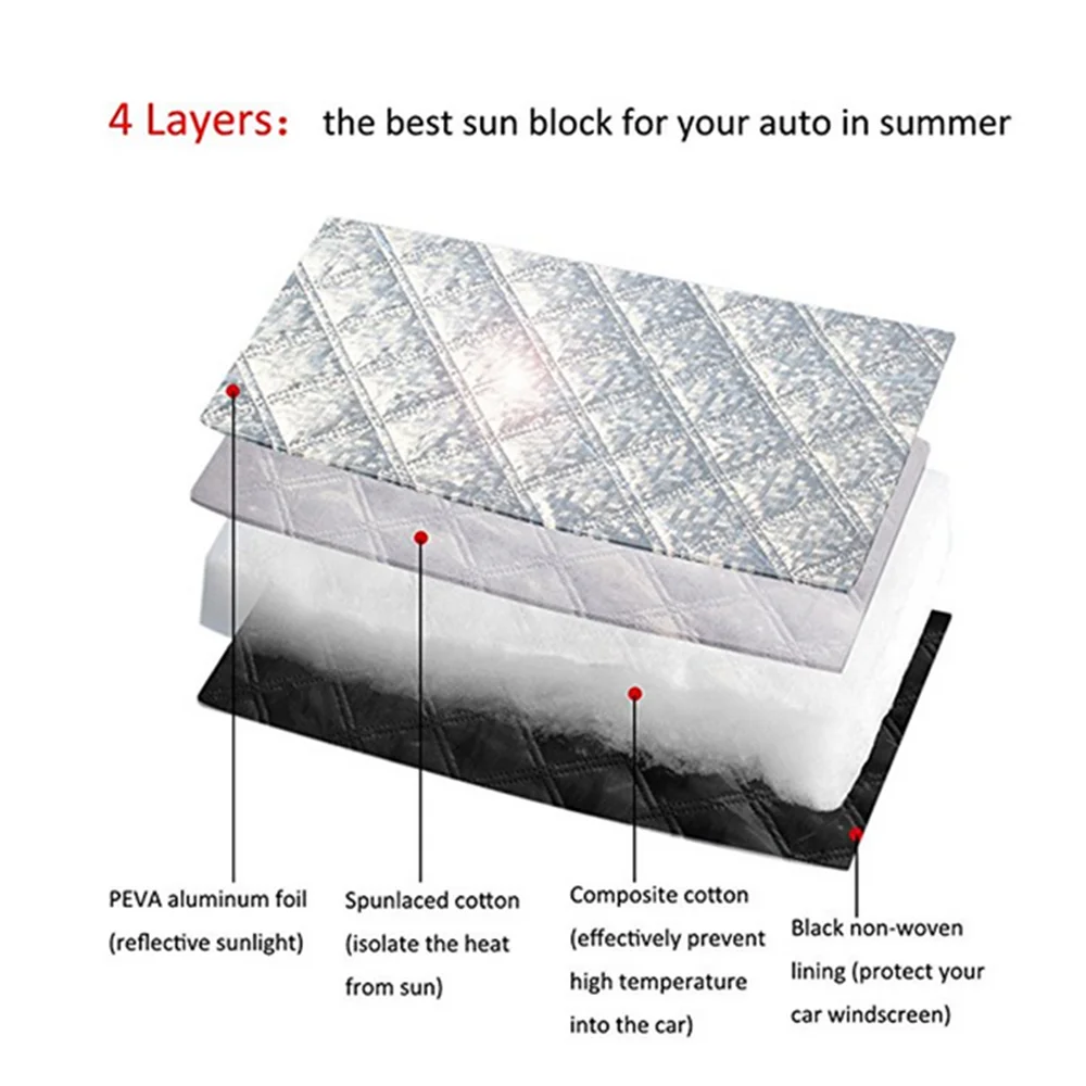 Winter Thicken Car Window Snow Cover Shield Sunshade Waterproof Car Cover
