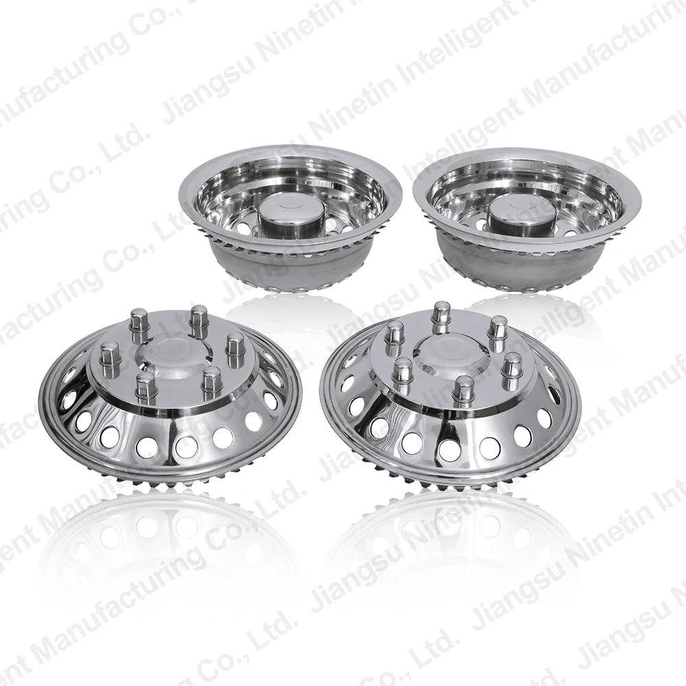 Mirror polished wheel hub cover 16 inch stainless steel wheel simulator for 2012-2021 Dodge Mercedes Freightliner Sprinter Van
