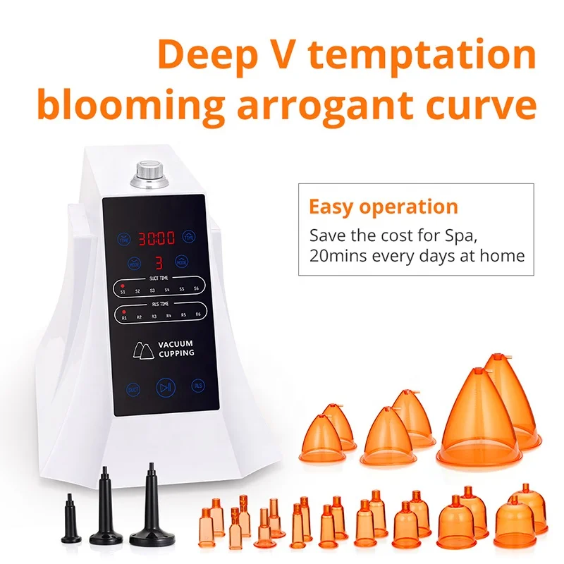 Portable Breast Massager Machine Butt Lifting Vacuum Therapy Buttocks Cupping Scraping Enhancement Breast Enhancement Machine