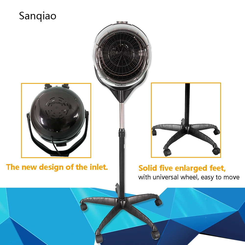 
Concise Home Stand Hairdresser Ues Professional Hair Dryer Hood Portable Standing Salon Hair Dryer 