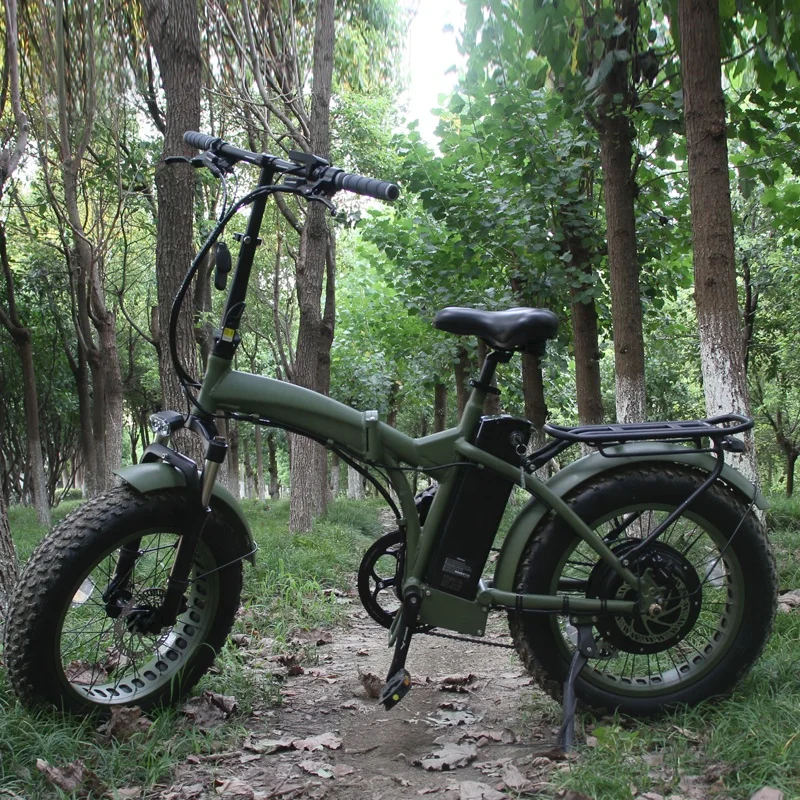 Factory Hot Sale 48V 250W 350W 500W Folding Fat Tire city mountain bike bicycle Electric Bike E-Bike For Adults