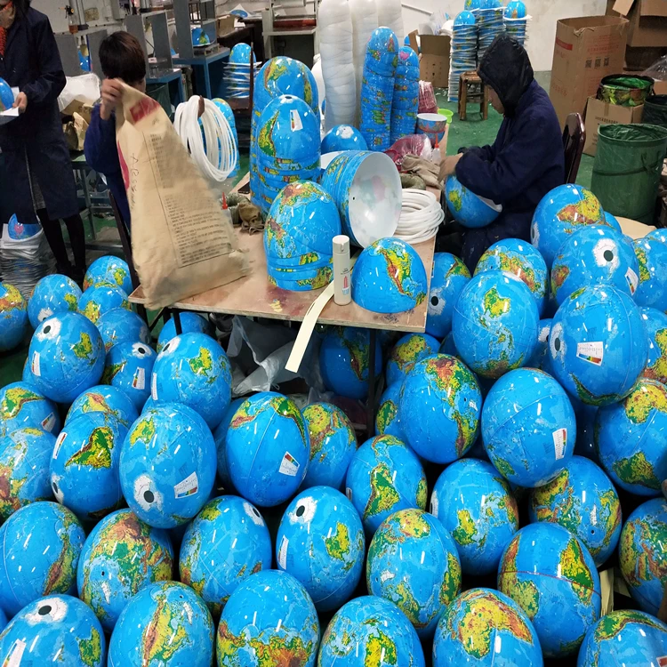 Wholesale high quality plastic rotating teaching education world globe model PVC Earth Globe 10.6