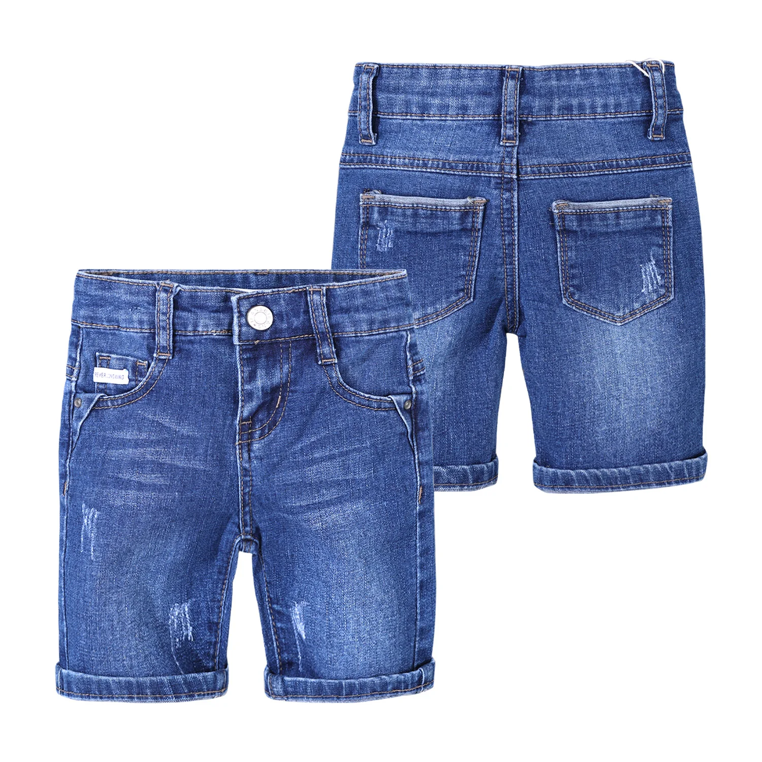 Cheap Factory Price comfortable fabric kid blue jean shorts stretch film Breathable Washable summer jeans pants for boys