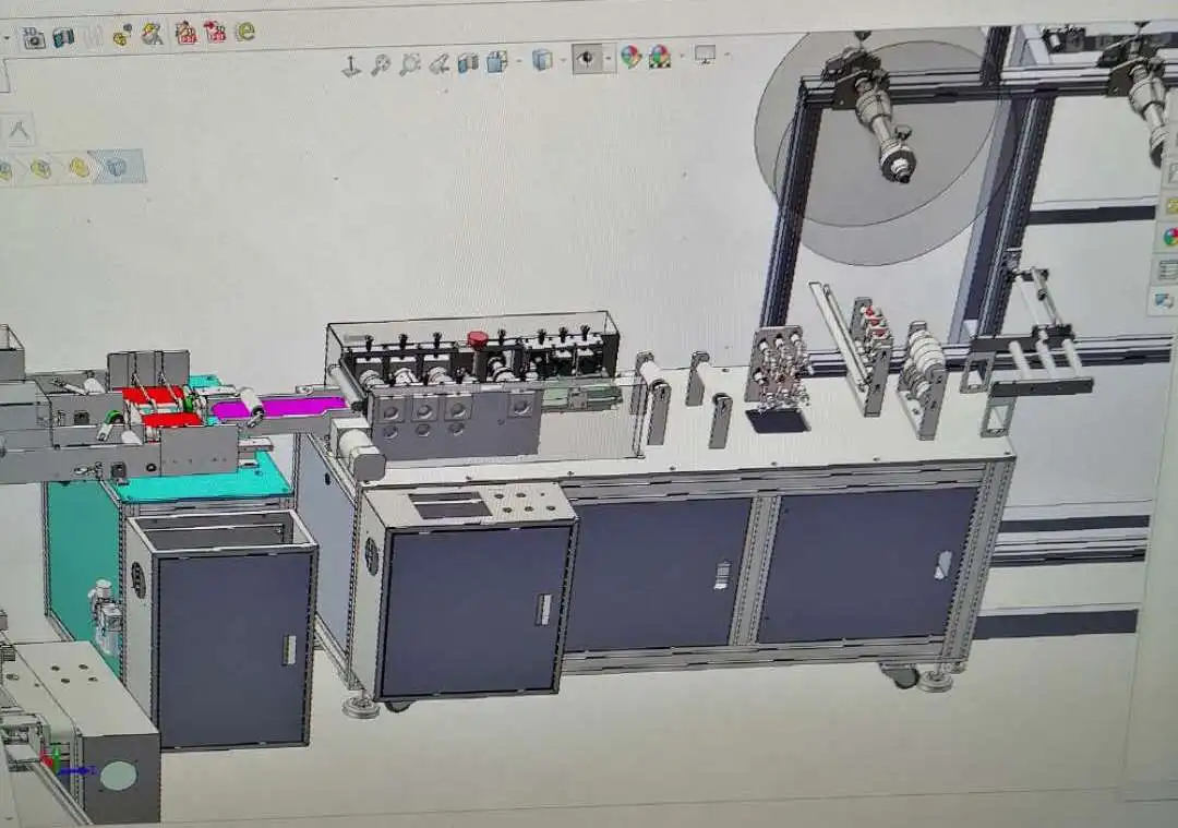 One drag two face mask machine