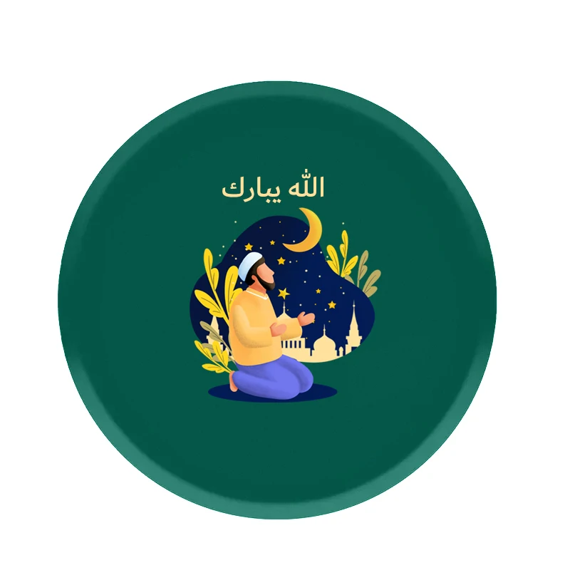 Ramadan disposable Wholesale Cardboard Cake Bakery Tools customs paper plate