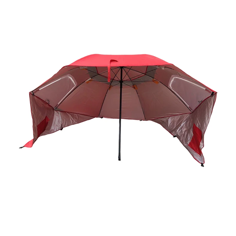 Portable customized beach tent  umbrella multifunctional vintage sun shelter large fishing umbrella