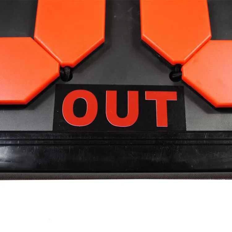 Portable 4-Digit Manual Scoreboard for Outdoor Sports Multipurpose Manual Soccer Football Substitution Board Training Equipment