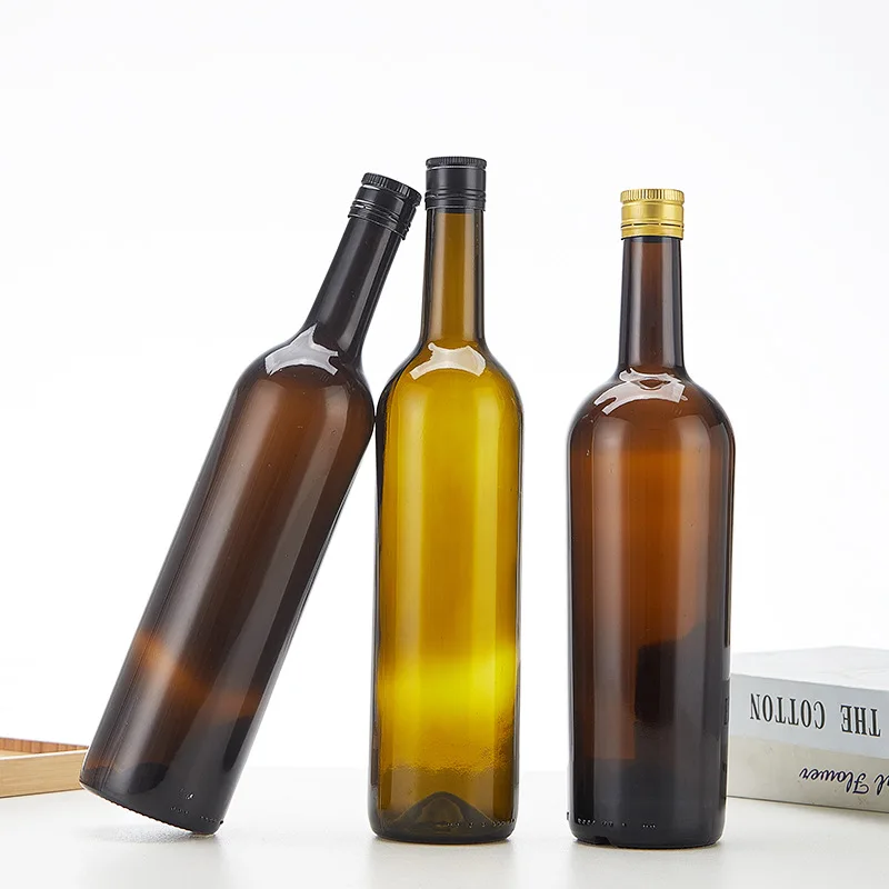 glass wine bottle 750ml cheap empty bulk champagne red wine whiskey glass wine bottle stopper cover