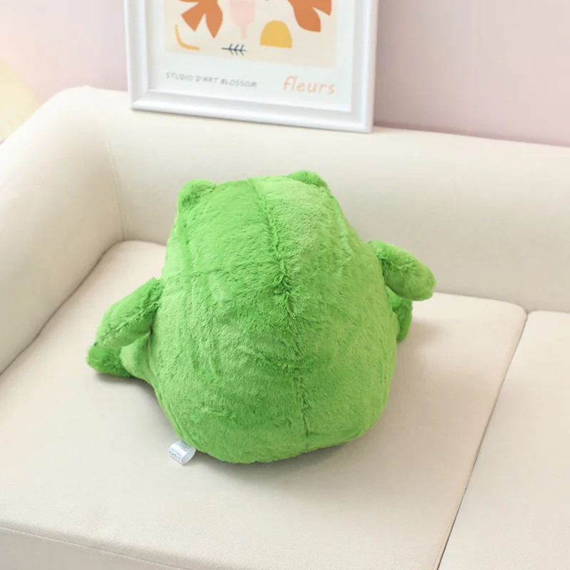 Stock plush toys cartoon frog figurines, toys to play with Cartoon healing