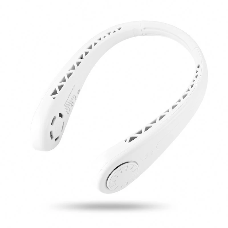 2021 YITELA 1800mAh Travel Mini Summer Leafless Hanging Neck Fan