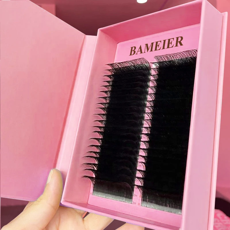 Pbt Fiber Custom Lash Extensions Cashmere .03 Supply Dark Matte 18 Row Eyelash Extensions