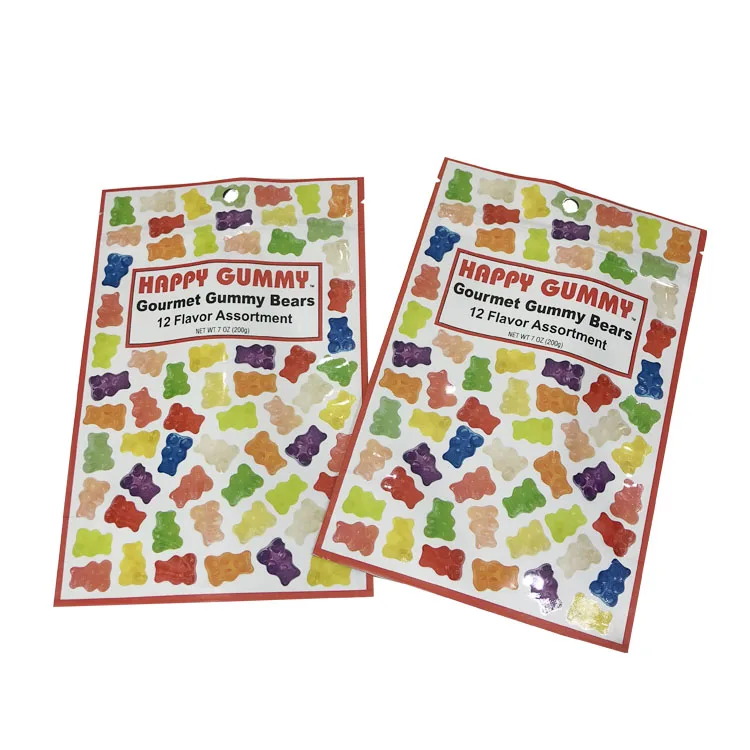 Небольшой минимальный заказ цифровая печать логотип под Упаковка конфет молния майларовые мешки жевательные