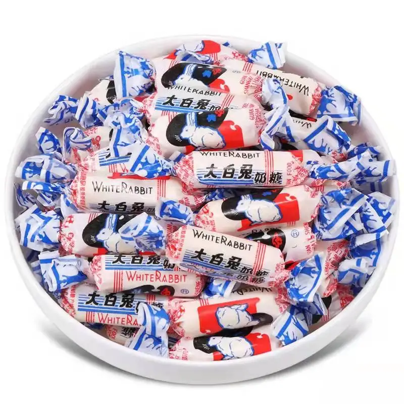 factory price white rabbit milk creamy flavor soft chewy candy