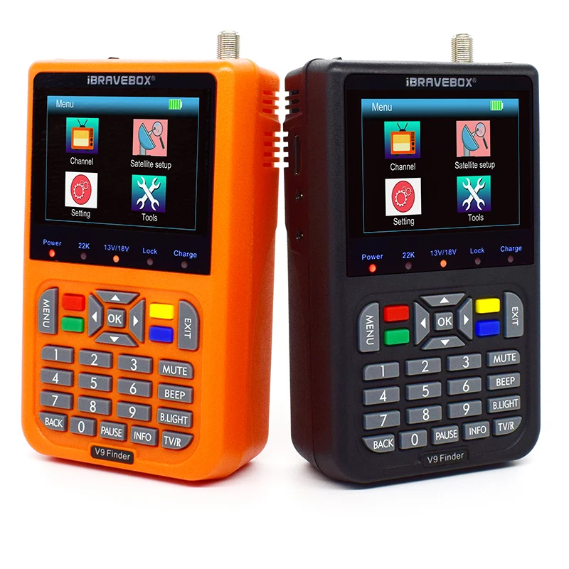 Sat Finder H.265  HD Satellite Receiver Finder Meter Digital  3.5inch DVB-S/S2 Satfinder V9 Finder