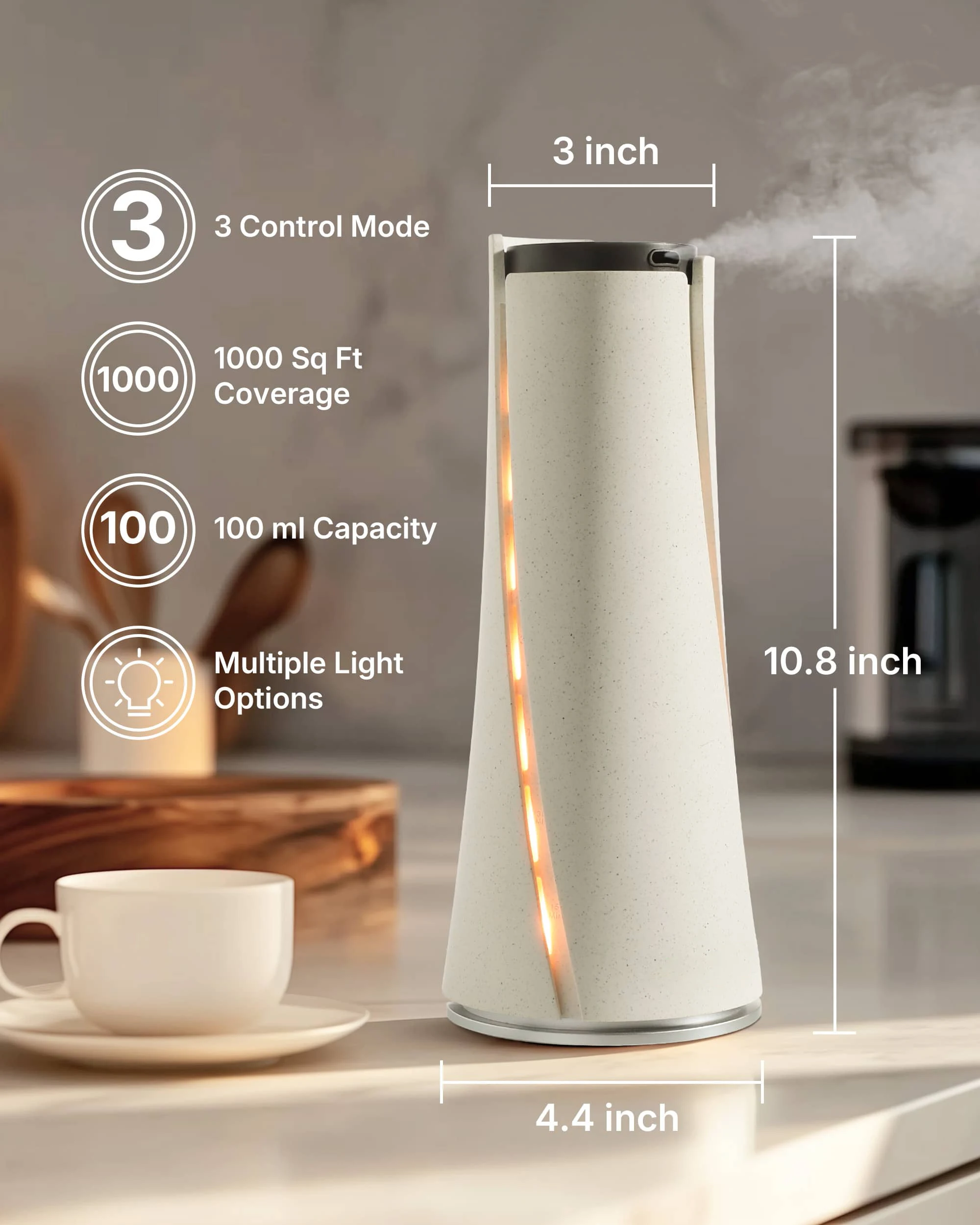 Wireless 100ml Capacity  Home Fragrance Diffuser,Modern Design Fragrance Aroma Diffuser