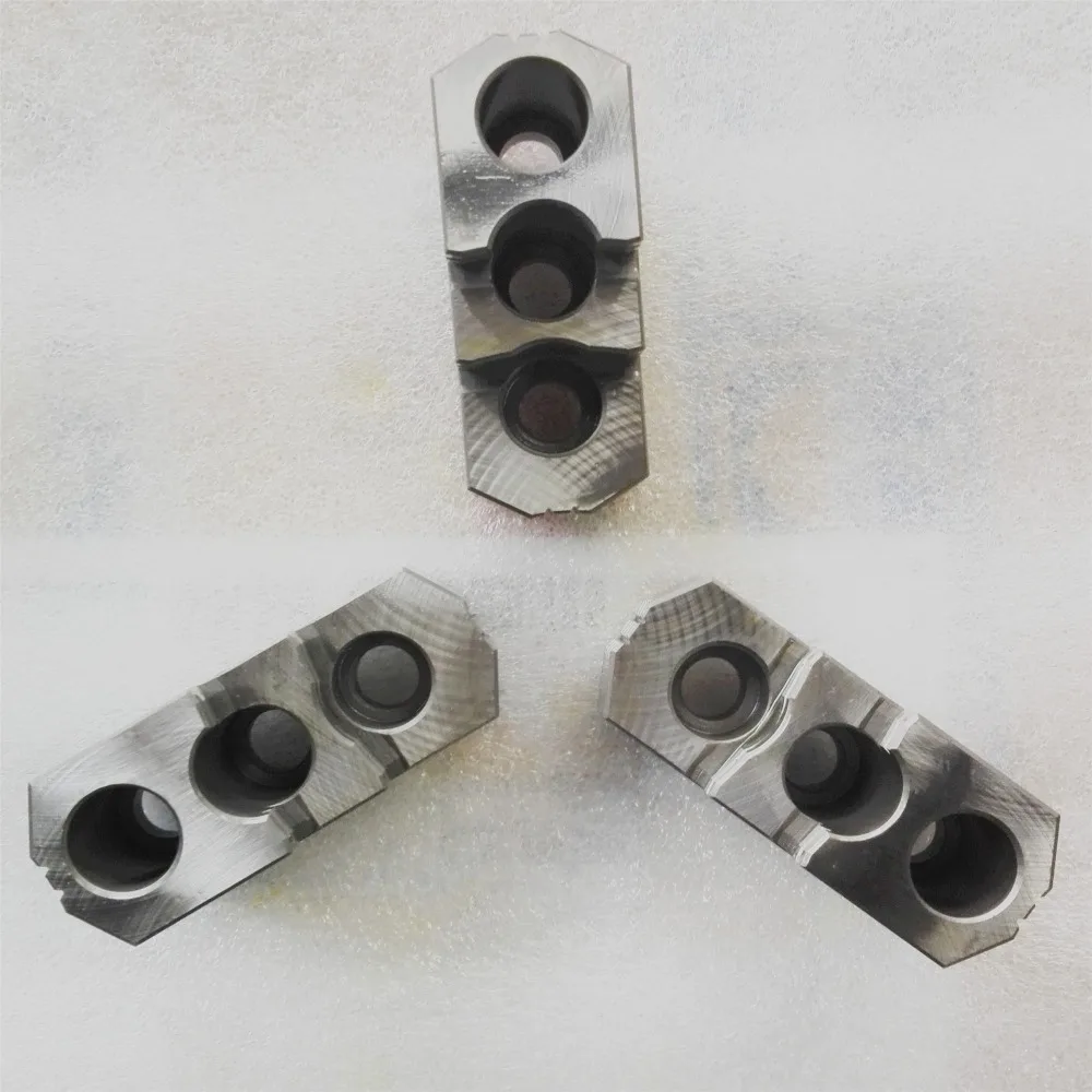 5/6/8/10/12/15-inch Hard jaws for hydraulic chucks Jaw plates 150 mm vice  pad brass strawberry black iron jaws