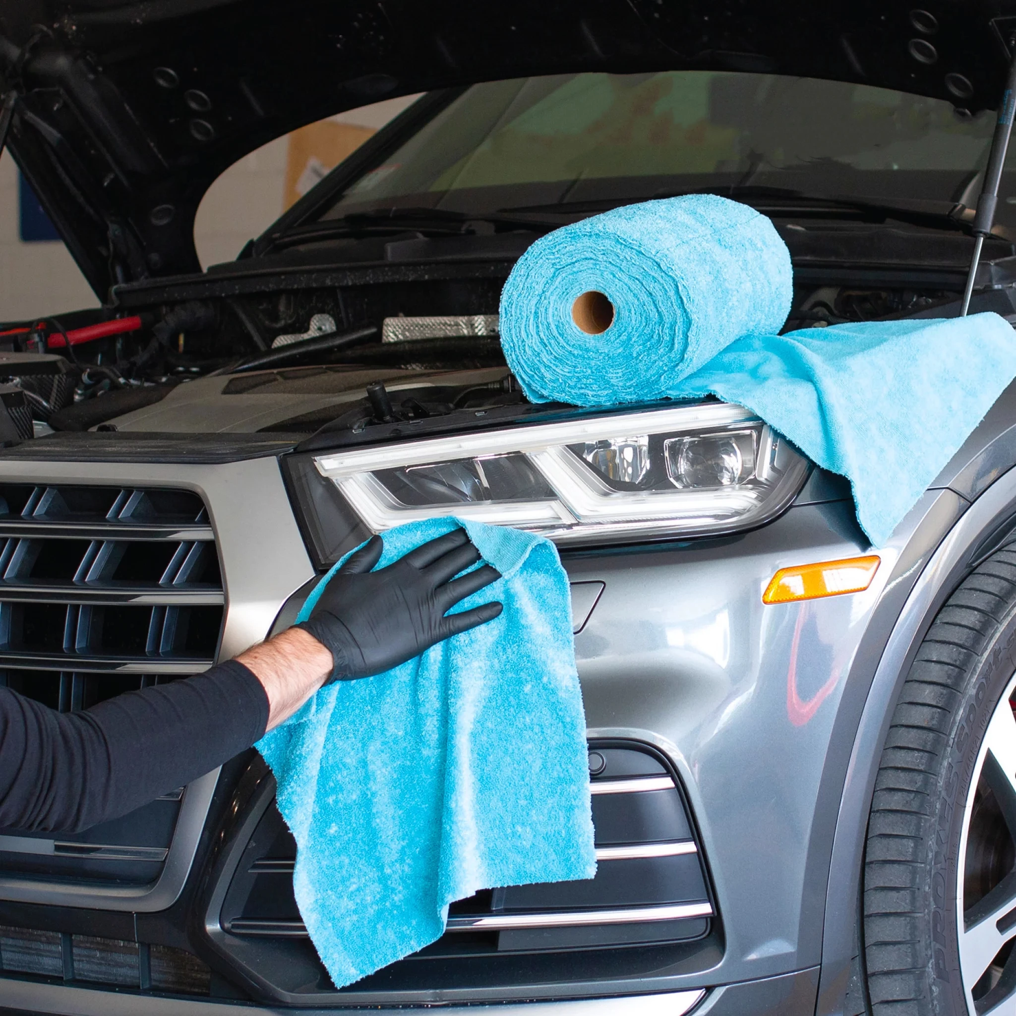 Customised Cleaning Cloths Car Wash Towel 50/75/100 Pack Tear Away Towels 30x30 cm Microfiber Cleaning Cloth Roll