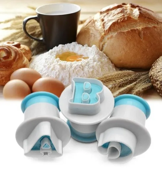 Baking Pastry Mold Upper&Lowercase Alphabet and 0-9 Numbers Cookie Fondant Cutter Baking Cupcake Mold Cake Decorating Tools