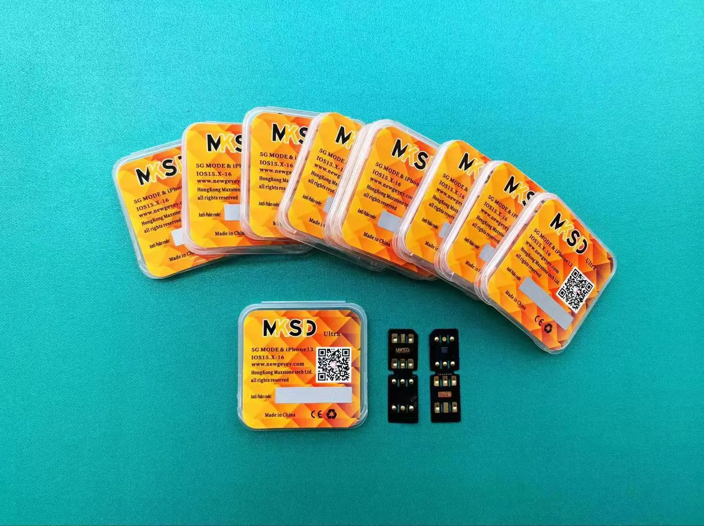 Gevey MKSD ultra sim card tray with 5G mode esim for IPHONE14 11 12 13 14 PRO MAX