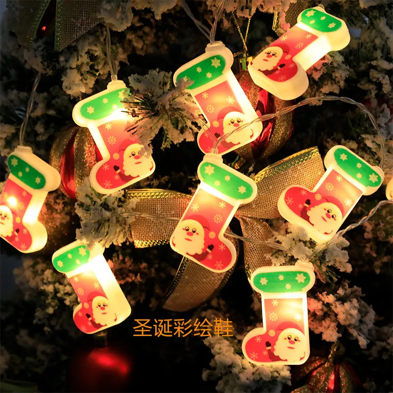 Wholesale Christmas LED lights string Christmas party room decoration Christmas tree hanging pieces lights