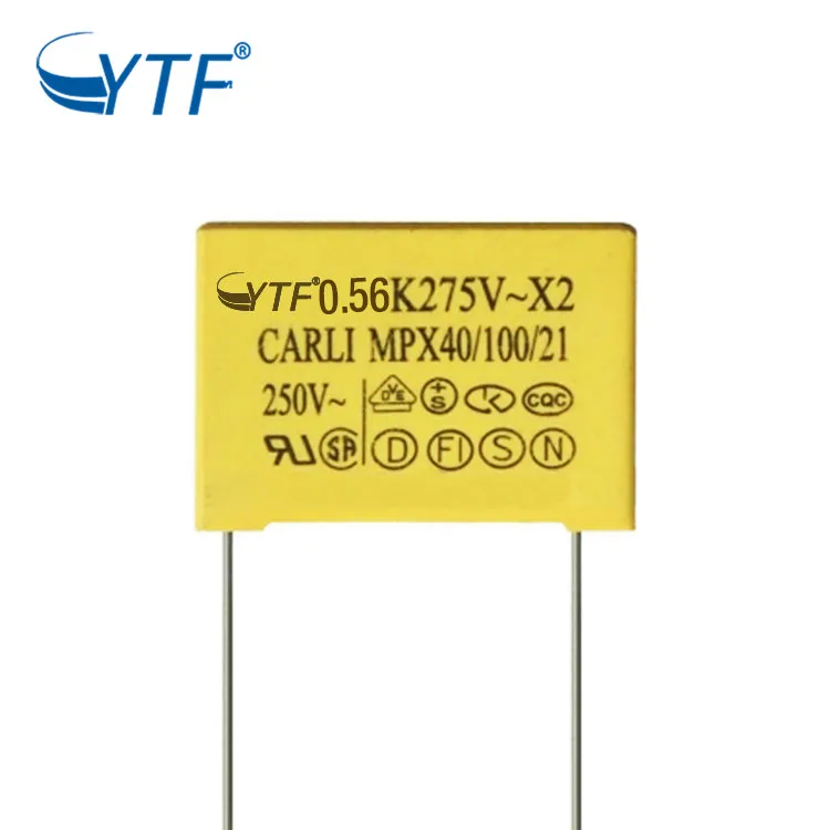 China Supplier Safety Electronic Component Long Life 564K 275V 0.56uf Mpx/mkp X2 Capacitor
