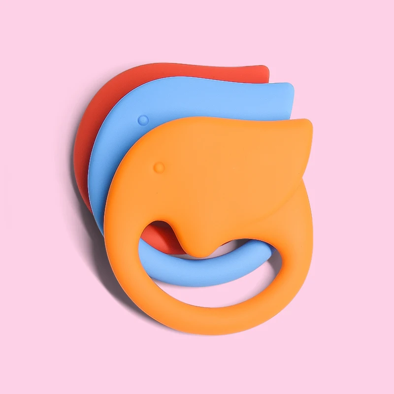  Legenday Colorful Elephant Shaped Soft Silicone Baby Teether Bpa Freefood