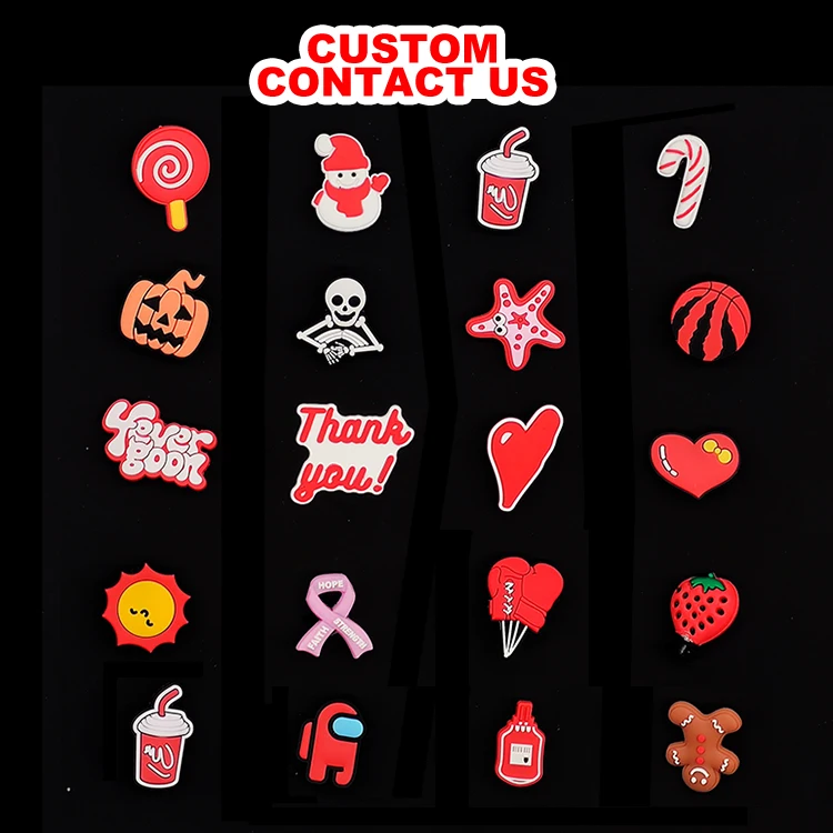 Custom Logo Wholesale Letter Flower 3d Pvc Rubber Decoration Clogs Bad Bunny Ball Basketball Designer Custom Shoe Charms