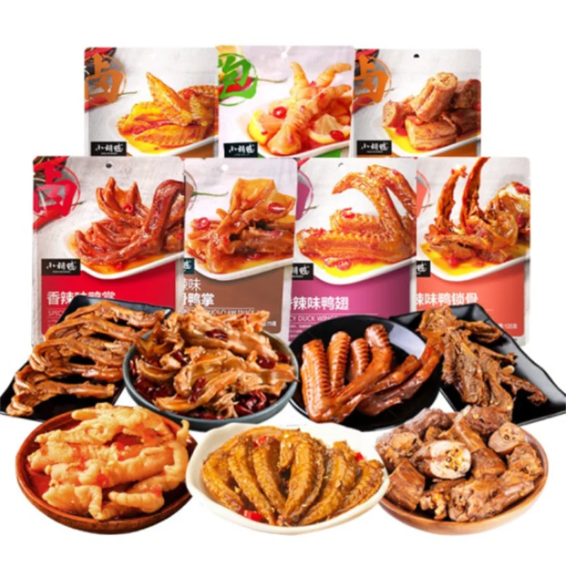 wholesale chinese healthi individual vacuum pack spicy boneless chicken wings food duck neck feet international exotic snacks