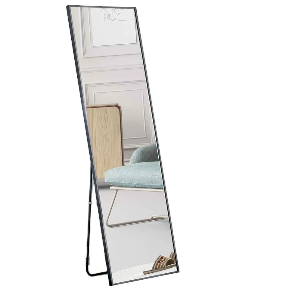 High quality household use metal frame wall mirror entrance passage floor length mirror