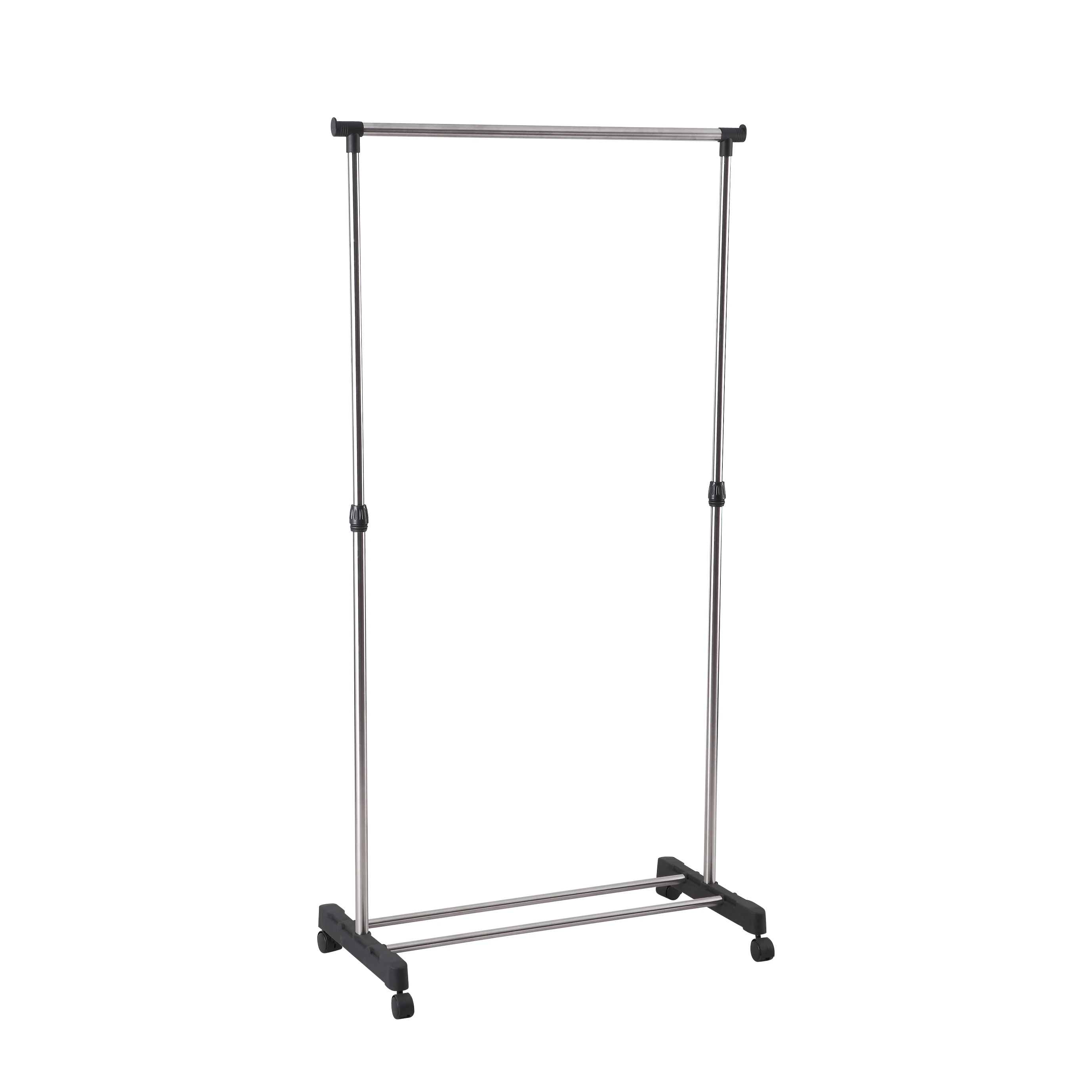 Kesing Double Pole Telescopic Clothes Drying Rack 25mm 22mm 19mm Stainless Steel Stand Living Room Bathroom Storage Shoes
