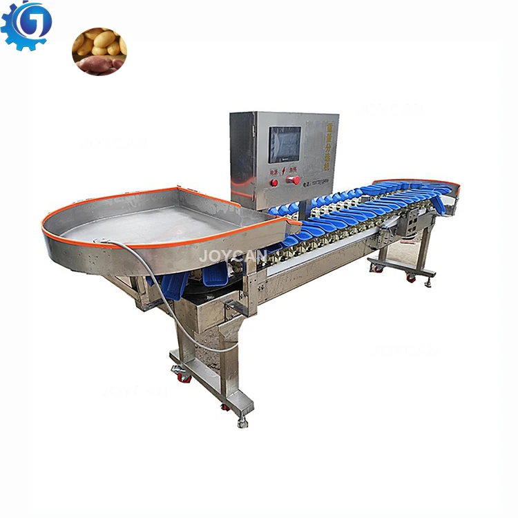 Shrimp turntable cassette weight grading machine weight sorter machine for seafood