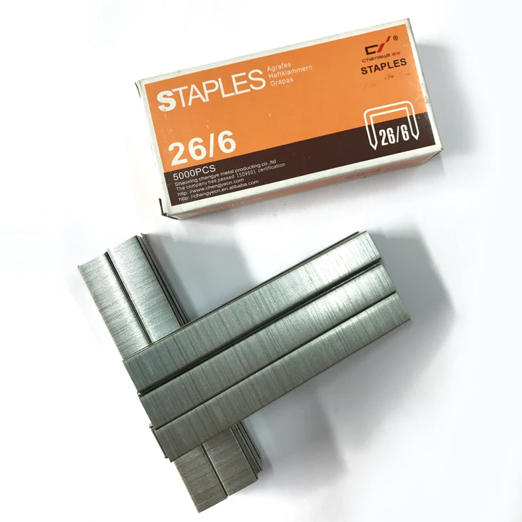 26/6 Office Standard Staples Compatible with all 26/6 Stapler Count 5000pcs per box