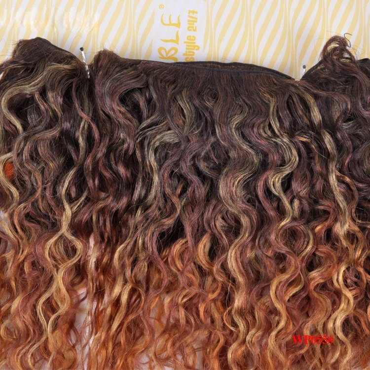 European and American Cross-border Miss Africa Fashion Wig Chemical Fiber Spring Hair Weave Fluffy Long Curly Hair