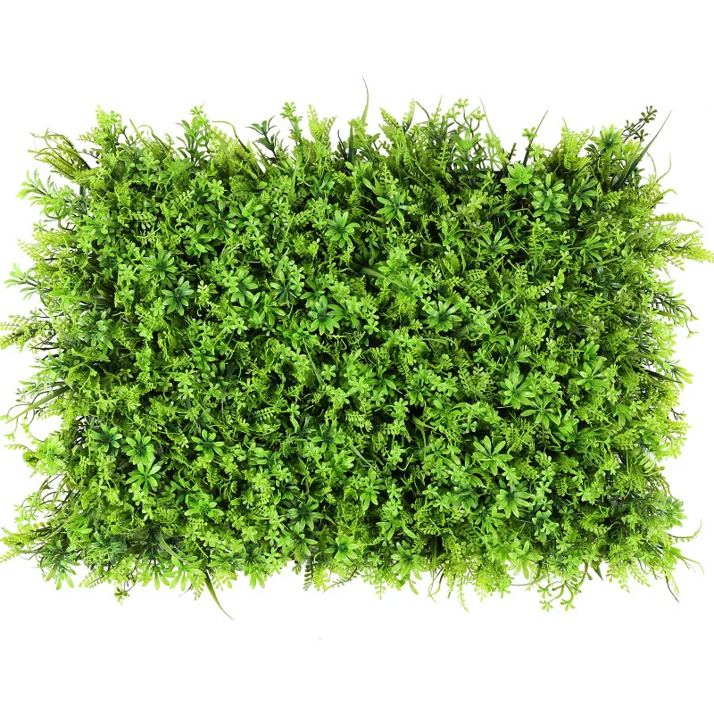 Kiaye Plastic Artificial Greenery Grass Panels Plant Wall Home Restaurant Indoor Decoration Supplies