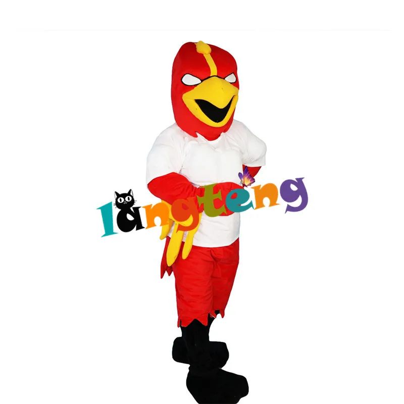 833 Bald Animal Costume Red Eagle Adult Cosplay Hawk Falcon Furry Costuming
