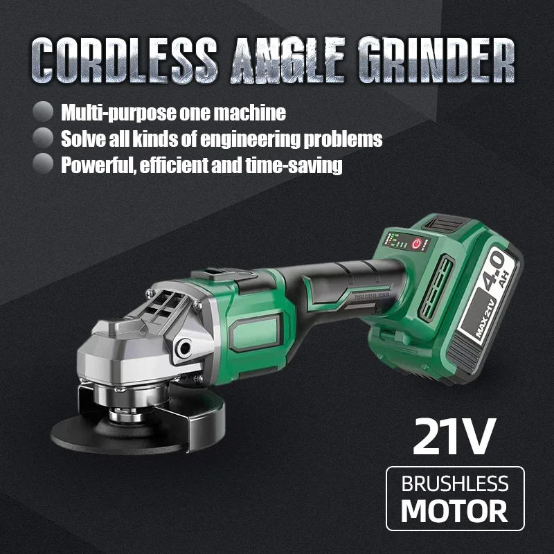 Factory Electric 100mm Mini Brushless Cordless Angle Grinder 125mm Machines Battery Powered set