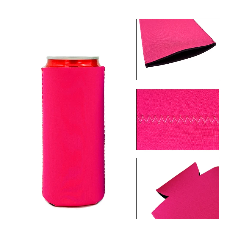 Customized Neoprene Sublimation Tube Drink stubby Holder Can Cooler for beer Custom with OEM logo