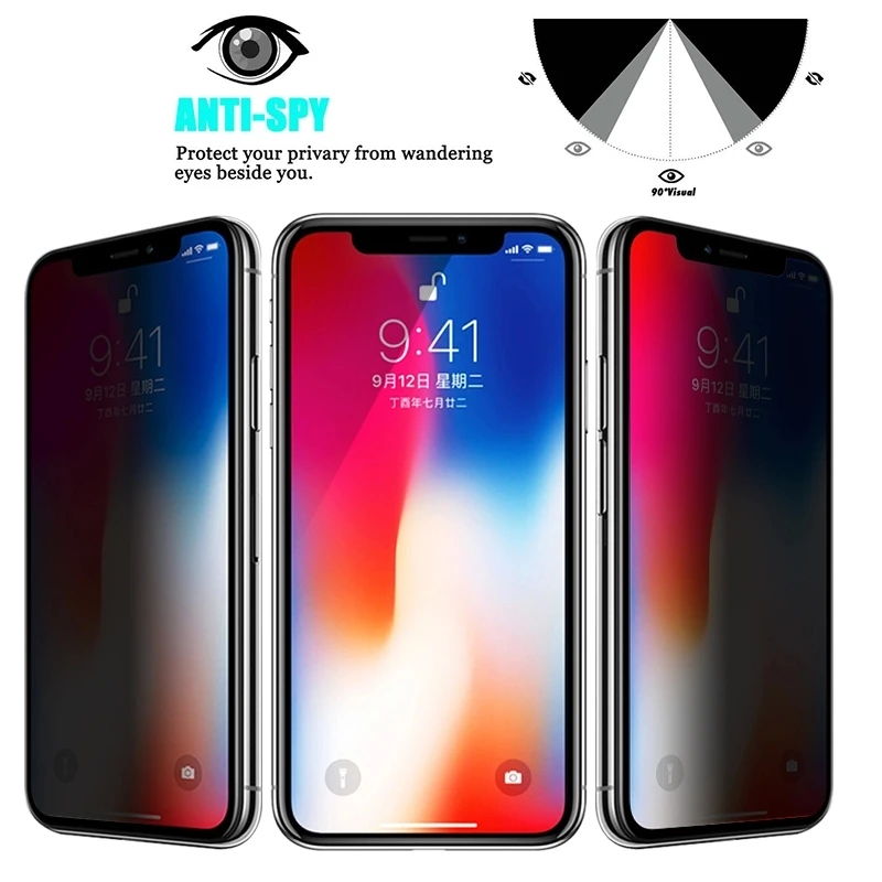  Защитное закаленное стекло с полным покрытием экрана 9H для iPhone 12 Pro
