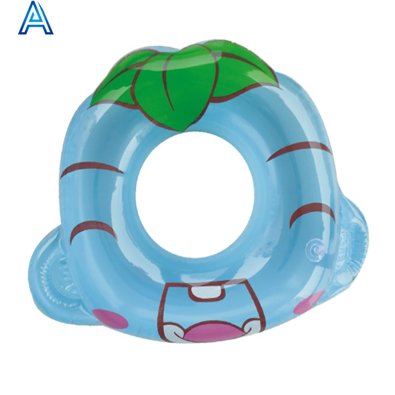 Custom shape printing high quality PVC inflatable swimming ring for air blow up swim tube toy
