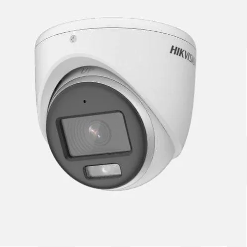 HIK DS-2CE70KF0T-PFS труба из углеродистого волокна 3K colorvu Встроенный микрофон домашние аудио объектив с фиксированным фокусным расстоянием башни камера HIK с световой сигнализации