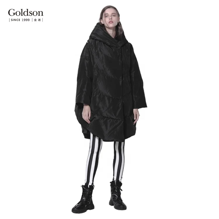 Luxurious women clothing office wear warm parka winter down filled coat for lady