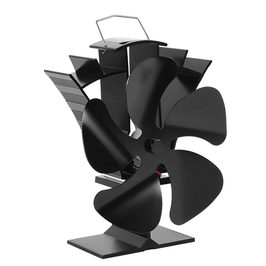 VODA Heat Powered Fan 5-Blades Stove Fan