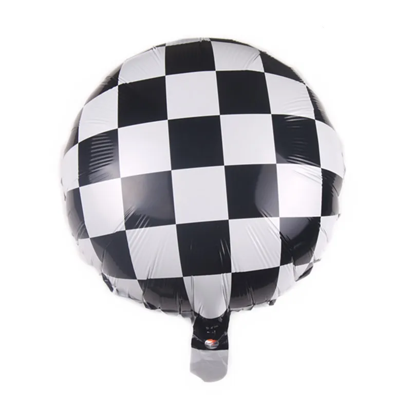18 Inch Black Plaid Candy Stripe Foil Balloon Party Birthday Wedding Decoration