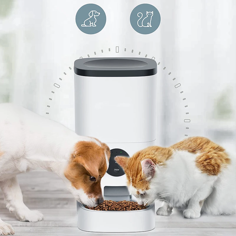 Timed Quantification 4/6L Large Capacity App Camera Wifi Automatic Pet Bowls & Feeders Pet Smart Feeder For Cat Dog